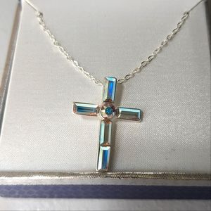 Dazzling Crystals from Swarovski Cross Necklace